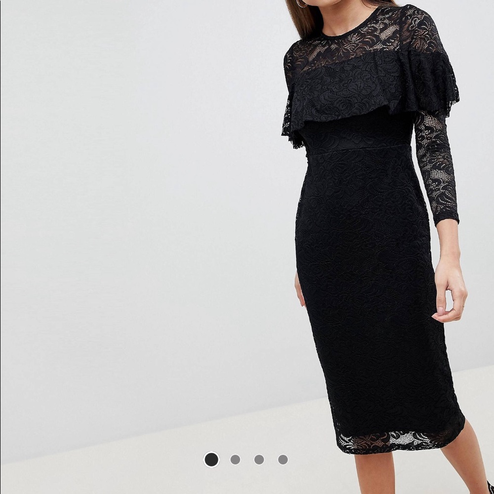 ASOS Black lace dress